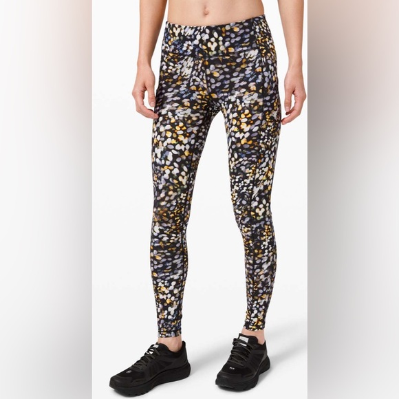 Lululemon Speed Up Leggings 28” Full-On a Luxtreme‎ Metropolis Glow Multi sz6 - Picture 1 of 5